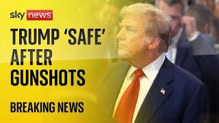 Donald Trump safe after gunshots in his vicinity