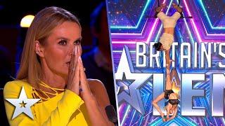 You wont be able to keep your eyes off of these ASTONISHING ACROBATS  Auditions  BGT 2022