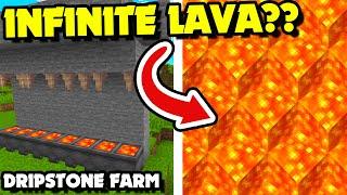 INFINITE LAVA?? How to Make a Dripstone Lava Farm in Minecraft 1.19+ Minecraft Tutorial