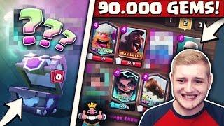 90.000 GEMS VON ZUSCHAUERN GESPENDET BEKOMMEN  SUPER MAGICAL CHEST OPENING  Clash Royale