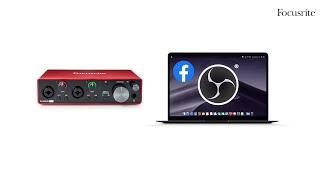 How to live stream with OBS using an audio interface  Focusrite