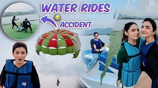 Accident hoty hoty bacha  Water Motor bike & 🪂 Parasailing ride  Hira Faisal  Sistrology