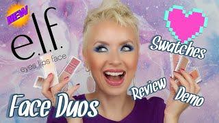 ELF Bite-Size Face Duo Swatches + Review  NEW Makeup Releases 2020