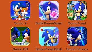 Sonic Forces Speed Battle Sonic Prime Dash Sonic CD Sonic 4 Ep1 Sonic Dream Team Sonic Boom Dash 2