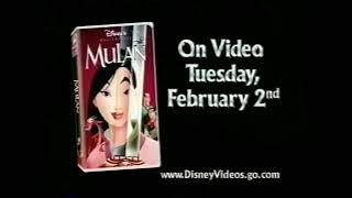 1999 Commercial Mulan on VHS