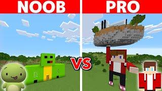 Minecraft NOOB vs PRO STATUE HOUSE BUILD CHALLENGE