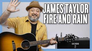 James Taylor Fire and Rain Guitar Lesson + Tutorial