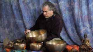 Quick 11 min. Chakra Tune-up with Himalayan Singing Bowls wTime Stamps. All 7 Chakras Healed OM