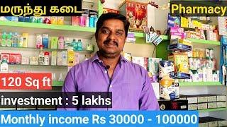 Medical Shop - 5 லட்ச ரூபாய் முதலீட்டில் மாதம் 30000 -100000 வரை  வருமானம்