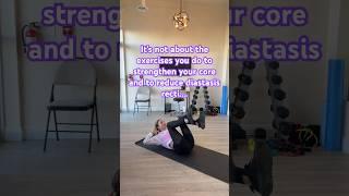 MOST IMPORTANT core exercise TECHNIQUE for postpartum and diastasis recti #postpartumexercise