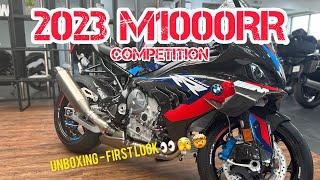 2023 BMW M1000RR COMPETITION UNBOXING SPEC TALK FIRST LOOK