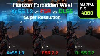 Horizon Forbidden West XeSS 1.3 Official Update  1440p XeSS 1.3 vs FSR 2.2 vs DLSS 3.7  RTX 4080