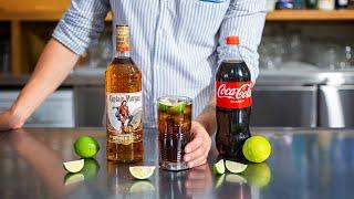 Рецепт коктейля Идеальная подача Captain & Cola