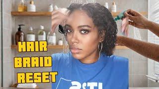 Ultimate Relaxed Hair Wash Day After Braids Removal ‍️