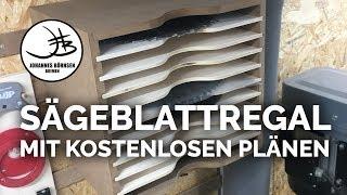 DIY-Sägeblattregal mit kostenlosen Plänen