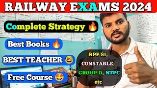 RAILWAY EXAMS PREPARATION STRATEGY  Best Books  RPF SI & Constable  RRB NTPC  GROUP D  ALP ️