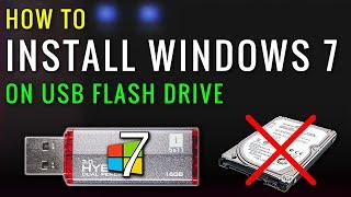 Portable Windows 7  How to install windows 7 on usb flash drive or external hard drive