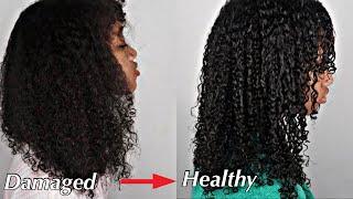 HOW TO REPAIR HEAT DAMAGED HAIR WITHOUT CUTTING IT NATURAL HAIR