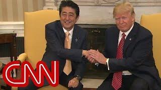 Trumps awkward handshakes with world leaders