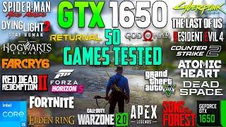 GTX 1650 Gaming Test 50 Games Benchmarked in 2023  Mind-Blowing Performance