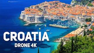 CROATIA DRONE IN 4K. MUSIC FOR MEDITATION