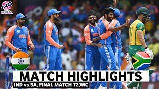 India vs South Africa ICC T20 World Cup 2024 Final Match Highlights  IND Vs SA Highlights