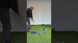 Simple Golf Drill to Stop Swinging Over the Top with Your Driver #golfdrills #golftips #golf