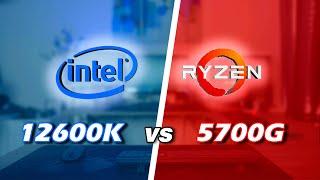 Intel 12600k vs Ryzen 5700g - MID-RANGE CPU FACEOFF - Integrated Graphics Power Premiere Pro