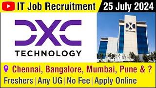 IT Job  DXC Technology - IT Company  Recruitment JULY 2024  Chennai Bangalore Mumbai  in Tamil