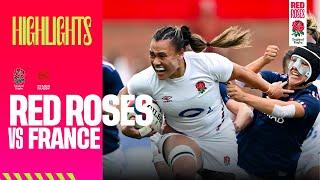 SIX OF THE BEST  Red Roses v France highlights