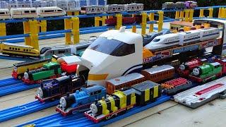 Thomas Plarail & JR Shinkansen  I made a station and dome course with the future express Nozomi