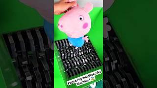 Peppa Pig into Shredder Machine   #asmr #satisfying #shreddermachine #asmrsounds #asmrvideo