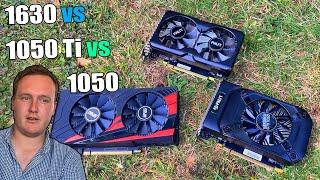 GTX 1630 Vs 1050 Ti Vs 1050 - Some Surprising Results