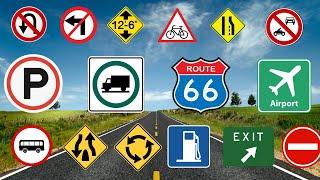  60 Important ROAD SIGNS That You Need To Know When Driving ️