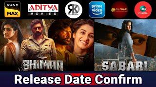 3 New South Hindi Dubbed Movies Release Update  Sabari  Bhimaa Ott Release Date