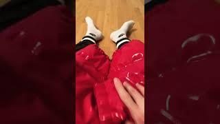 PrettyLittleThing Red Vinyl Puffer Jacket Review Part 3