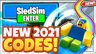 2021 ALL *NEW* SECRET OP CODES Sled Simulator Roblox