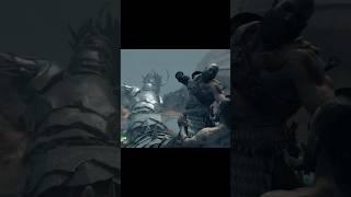 kratos jump on the dragon to save atreus  battle with baldur  God of War 2018 #shorts #gameplay