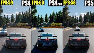 Gran Turismo 7 PS4 vs. PS4 Pro vs. PS5 Comparison  Loading Times Graphics FPS Test