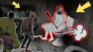 Grannys toilet vs Grandpa + Ice Scream + Spiderman vs Hulk vs Baldi - funny horror animation