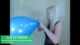 177 LL21112019 Blonde Girl Popping a Balloon with Nails