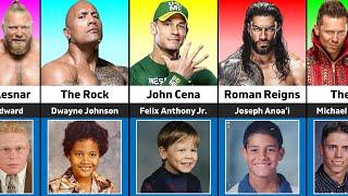 WWE Wrestlers When They Were Kids  Rare Childhood Photos Revealed