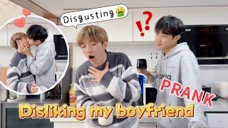 Disgusted With My Boyfriend For A Whole Day How Will He React? Cute Gay Couple PRANK