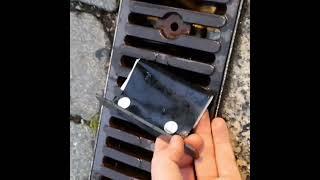 Geocaching can be draining but this one is “grate  #geocache #geocaching #shorts