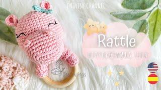 Hippo Amigurumi Rattle Step by Step Tutorial Sub  GretaWings