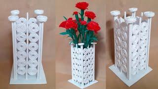 Vas Bunga dari Kertas HVs Bekas  Vase Paper Flower
