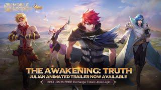 The Awakening Truth  Julian Animated Trailer  Forsaken Light  Mobile Legends Bang Bang