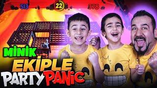 BEN NOOB ONLAR PRO EĞLENCELİ MİNİ OYUNLAR VE ZORLU PARKURLAR  3 KİŞİ PARTY PANIC OYNUYORUZ