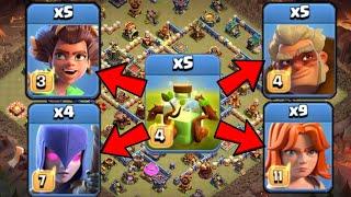 NEW PENTA OVERGROWTH STRATEGY This Army Combo is Totally Broken Th16 War Attacks  Clash Of Clans