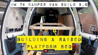 Building a Raised Bed in our VW T4 Camper Van  New Interior pt.1